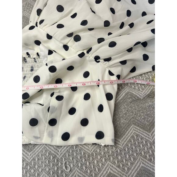Sunfere Ellie Polka Dot Maxi Skirt Set in White & Black Size XL NWT Going out - Picture 12 of 13